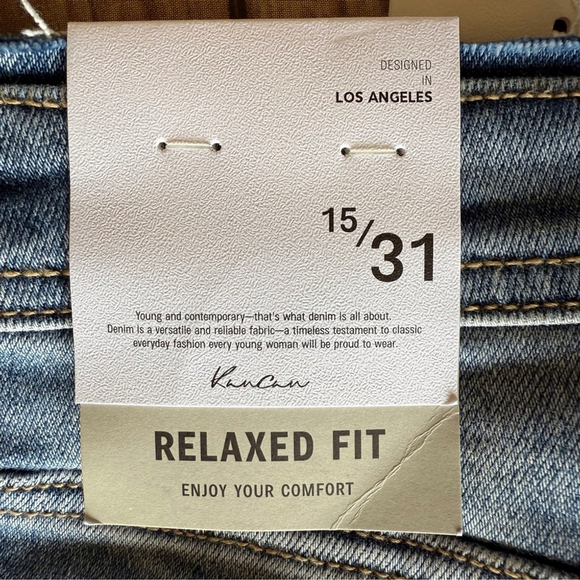 KanCan Relaxed Fit Ankle Length Distressed Jeans Size 31 NWT - Picture 5 of 8